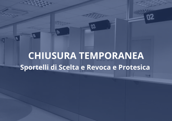 IL 2 GENNAIO 2026 CHIUSURA SPORTELLI SCELTA E REVOCA